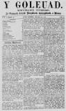Y Goleuad Saturday 29 January 1870 Page 1