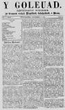 Y Goleuad Saturday 19 February 1870 Page 1