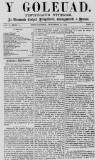 Y Goleuad Saturday 26 February 1870 Page 1