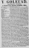 Y Goleuad Saturday 05 March 1870 Page 1