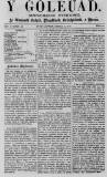 Y Goleuad Saturday 02 April 1870 Page 1