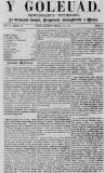 Y Goleuad Saturday 16 April 1870 Page 1
