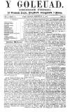 Y Goleuad Saturday 16 July 1870 Page 1