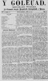 Y Goleuad Saturday 13 August 1870 Page 1