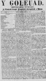 Y Goleuad Saturday 24 September 1870 Page 1