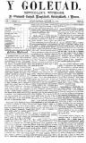 Y Goleuad Saturday 15 October 1870 Page 1