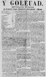 Y Goleuad Saturday 31 December 1870 Page 1