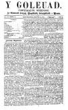 Y Goleuad Saturday 21 January 1871 Page 1