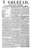 Y Goleuad Saturday 28 January 1871 Page 1