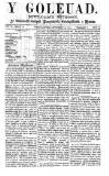 Y Goleuad Saturday 18 February 1871 Page 1