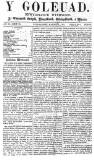 Y Goleuad Saturday 11 March 1871 Page 1
