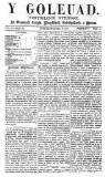 Y Goleuad Saturday 27 May 1871 Page 1