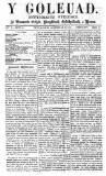 Y Goleuad Saturday 22 July 1871 Page 1