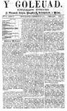 Y Goleuad Saturday 29 July 1871 Page 1