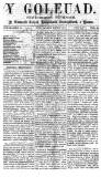 Y Goleuad Saturday 09 September 1871 Page 1
