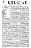 Y Goleuad Saturday 16 December 1871 Page 1