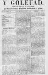 Y Goleuad Saturday 13 January 1872 Page 1
