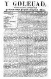 Y Goleuad Saturday 15 June 1872 Page 1