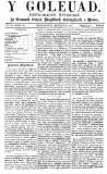 Y Goleuad Saturday 29 June 1872 Page 1