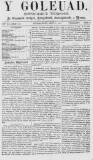 Y Goleuad Saturday 10 August 1872 Page 1