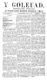 Y Goleuad Saturday 17 August 1872 Page 1