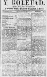 Y Goleuad Saturday 12 October 1872 Page 1