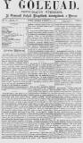Y Goleuad Saturday 26 October 1872 Page 1