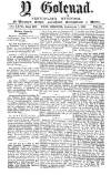 Y Goleuad Wednesday 08 July 1896 Page 1