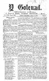 Y Goleuad Wednesday 04 January 1899 Page 1