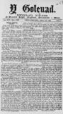 Y Goleuad Wednesday 18 January 1899 Page 1
