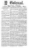 Y Goleuad Wednesday 15 March 1899 Page 1