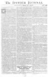 Ipswich Journal Sat 16 Jan 1748 Page 1