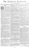 Ipswich Journal Sat 30 Jul 1748 Page 1
