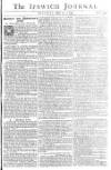 Ipswich Journal Sat 15 Jul 1749 Page 1