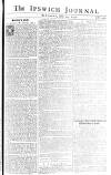 Ipswich Journal Sat 14 Jul 1750 Page 1