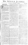 Ipswich Journal Sat 17 Nov 1750 Page 1