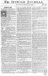 Ipswich Journal Saturday 04 February 1758 Page 1
