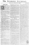 Ipswich Journal Saturday 25 November 1758 Page 1