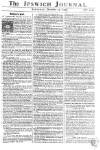 Ipswich Journal Saturday 23 December 1758 Page 1