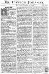 Ipswich Journal Saturday 30 December 1758 Page 1