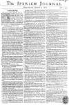 Ipswich Journal Saturday 03 January 1761 Page 1