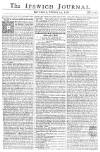 Ipswich Journal Saturday 14 February 1761 Page 1