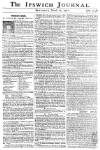 Ipswich Journal Saturday 21 March 1761 Page 1