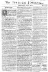 Ipswich Journal Saturday 04 July 1761 Page 1