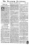 Ipswich Journal Saturday 26 December 1761 Page 1