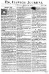 Ipswich Journal Saturday 29 January 1763 Page 1