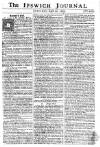 Ipswich Journal Saturday 16 April 1763 Page 1