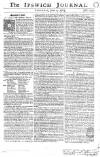 Ipswich Journal Saturday 04 June 1763 Page 1