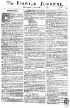 Ipswich Journal Saturday 05 November 1763 Page 1