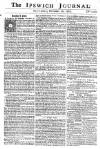 Ipswich Journal Saturday 26 November 1763 Page 1